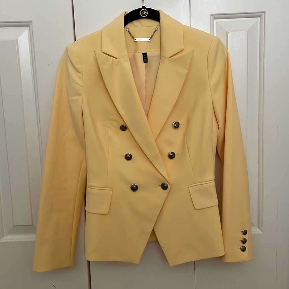 White House Black Market (WHBM) Blazer. 00. Canary Yellow.
